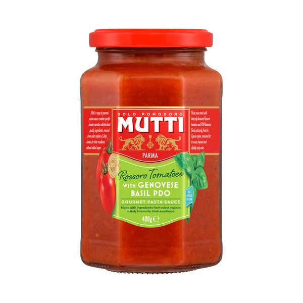Mutti Pasta Sauce Rossoro Tomatoes & Genovese Basil | 400g
