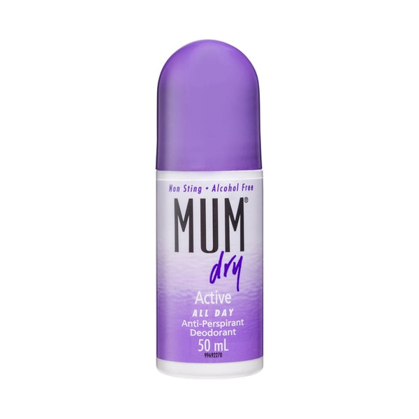 Mum Dry Anti-Perspirant Active All Day Roll On Deodorant | 50mL