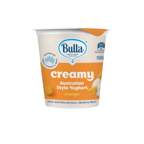 Bulla Creamy Australian Style Yoghurt Mango | 160g