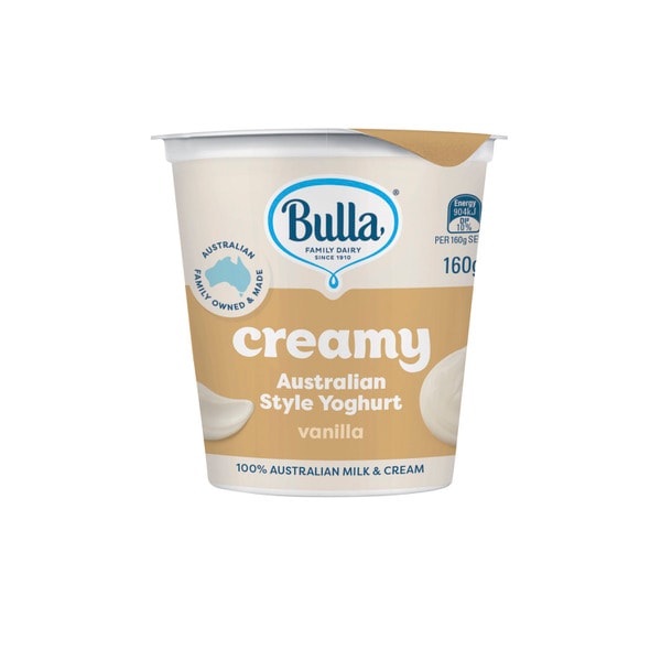 Bulla Creamy Australian Style Yoghurt Vanilla | 160g