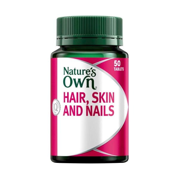 Nature's Own Hair Skin & Nails Tablets with Biotin | 50 pack
