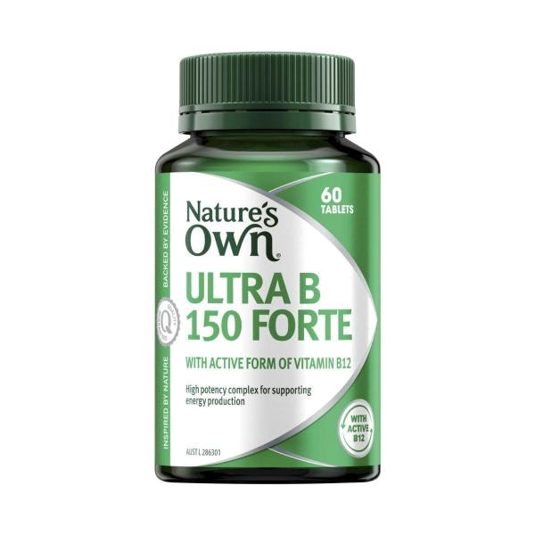 Nature's Own Ultra Vitamin B 150 Forte with B12 for Energy | 60 pack