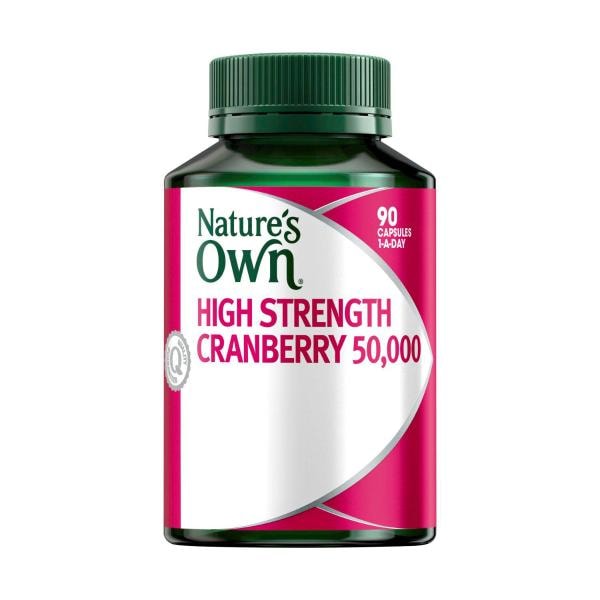 Nature's Own High Strength Cranberry 50000mg Capsules | 90 pack