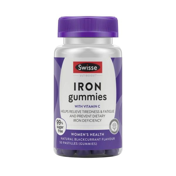 Swisse Ultiboost Iron Gummies For Women's Health | 50 pack