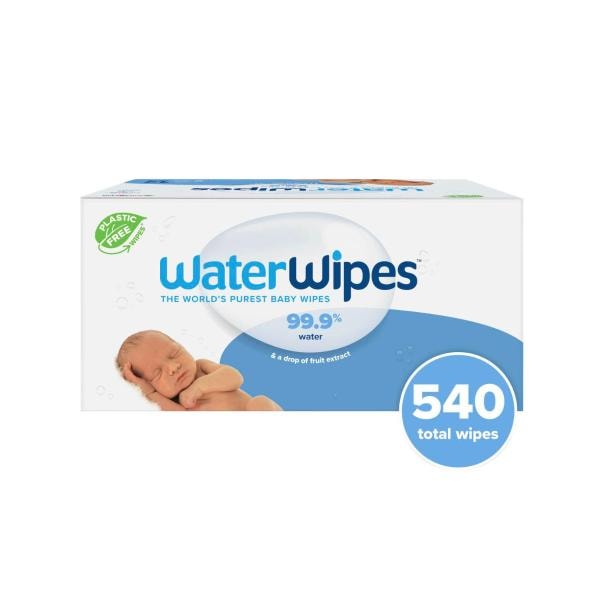 WaterWipes Fragrance Free Sensitive Skin 540 Baby Wipes | 540 pack