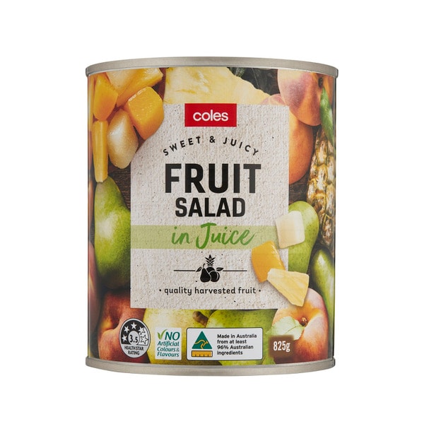 Coles Fruit Salad In Juice | 825g
