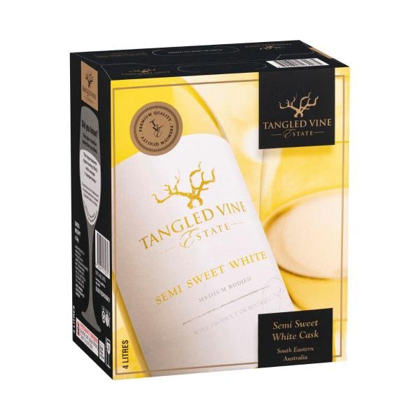 Tangled Vine Semi Sweet White Cask 4L | 1 Each