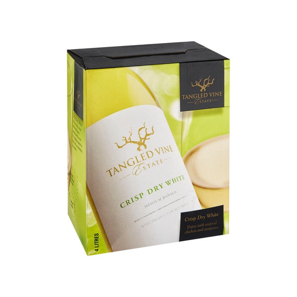 Tangled Vine Crisp Dry White Cask 4Litre | 1 Each