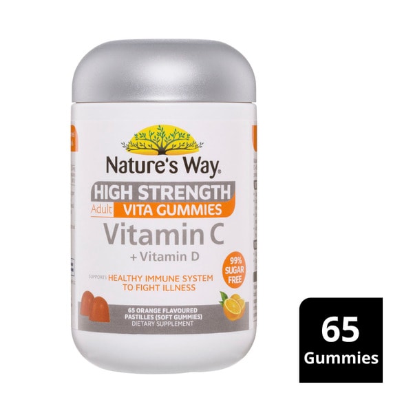 Natures Way High Strength Gummies Sugar Free Vitamin C | 65 pack