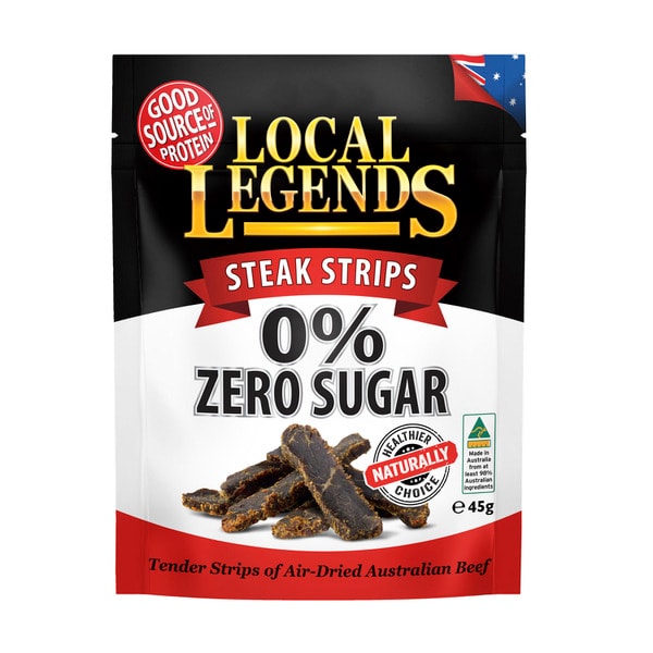 Local Legends Zero Sugar Steak Strips | 45g