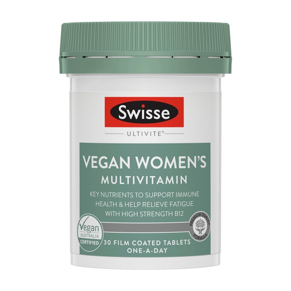 Swisse Ultivite Vegan Women's Multivitamin With Key Nutrients | 30 pack