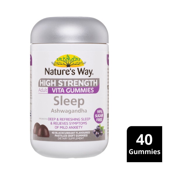 Natures Way High Strength Gummies Sugar Free Sleep | 40 pack
