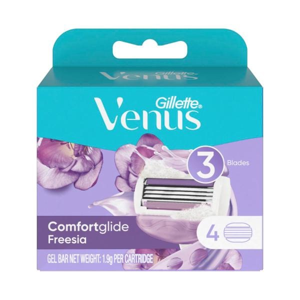 Gillette Venus Comfortglide Freesia Razor Blades Refill | 4 pack