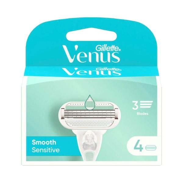 Gillette Venus Smooth Sensitive Razor Blades Refill | 4 pack