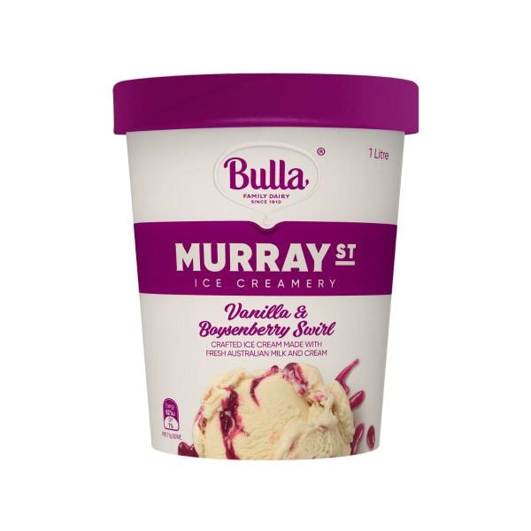 Bulla Murray Street Vanilla & Boysenberry Swirl | 1L