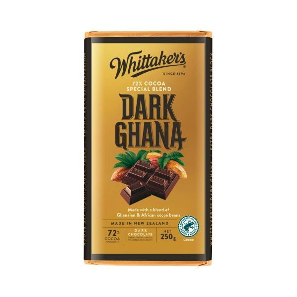 Whittaker's Block Chocolate Dark Ghana 72% | 250g