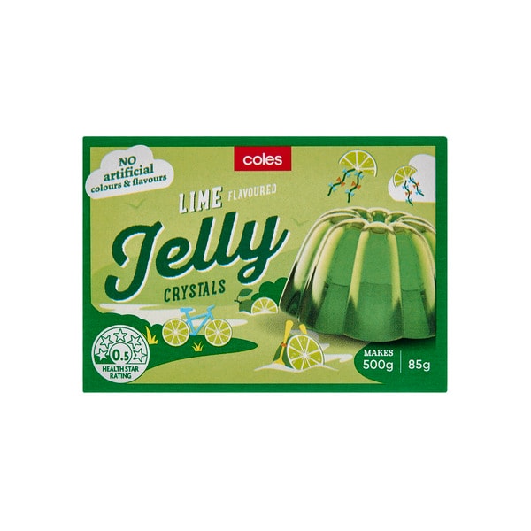 Coles Lime Flavoured Jelly Crystals | 85g