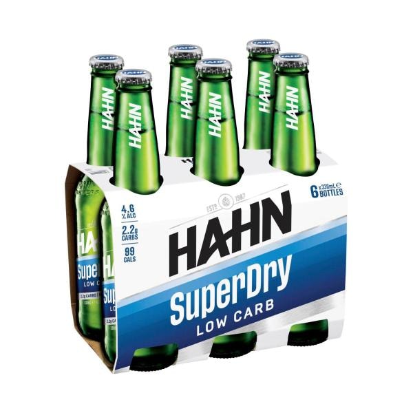 Hahn Super Dry Bottle 330mL | 6 Pack