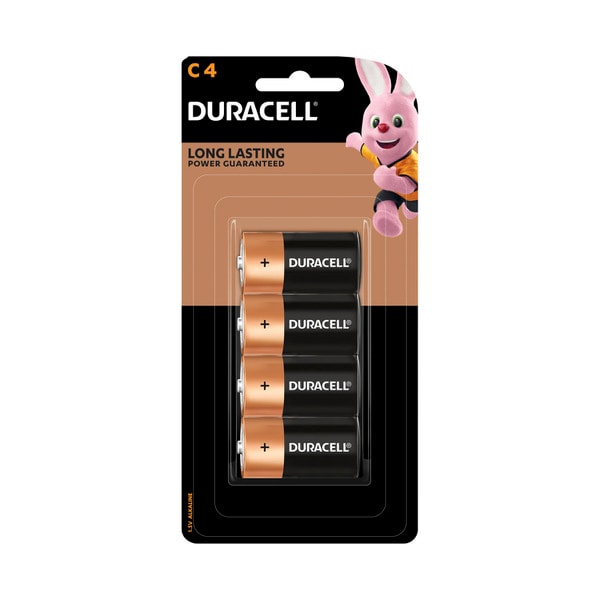 Duracell Coppertop C4 Batteries | 4 pack
