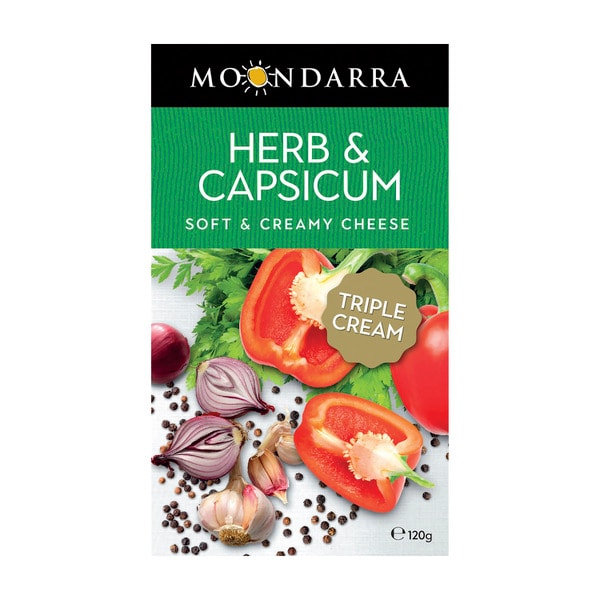 Moondarra Cheese Herb & Capsicum | 120g