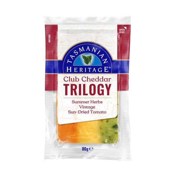 Tasmanian Heritage Little Entertainers Trilogy Summer Herbs Vintage Cheddar & Sundired Tomato | 80g