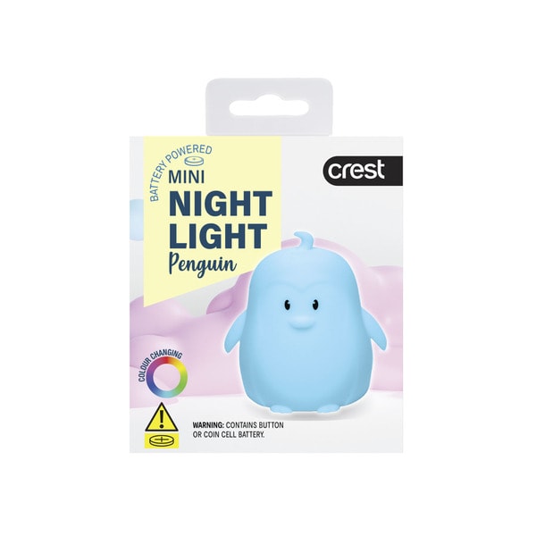 Crest Penguin Mini Night Light | 1 each
