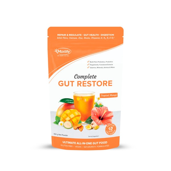 Morlife Complete Gut Restore Tropical Mango Powder | 100g