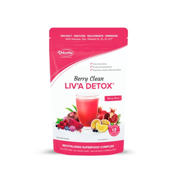 Morlife Berry Clean Liv'A Detox Powder | 100g