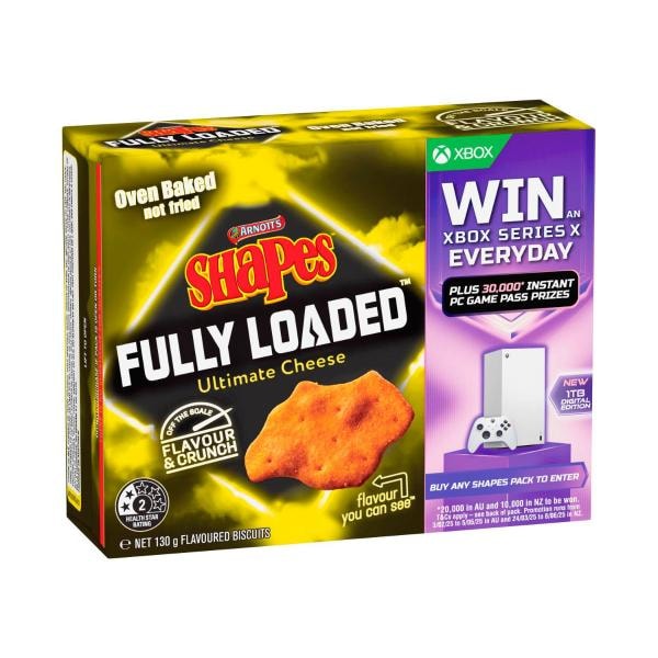 Arnott's Shapes Fully Loaded Crackers Ultimate Cheese | 130g