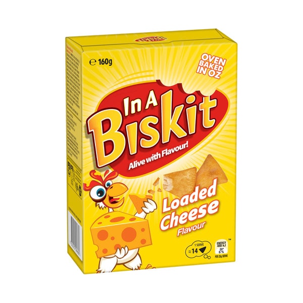 In A Biskit Flavoured Crackers Loaded Cheese | 160g