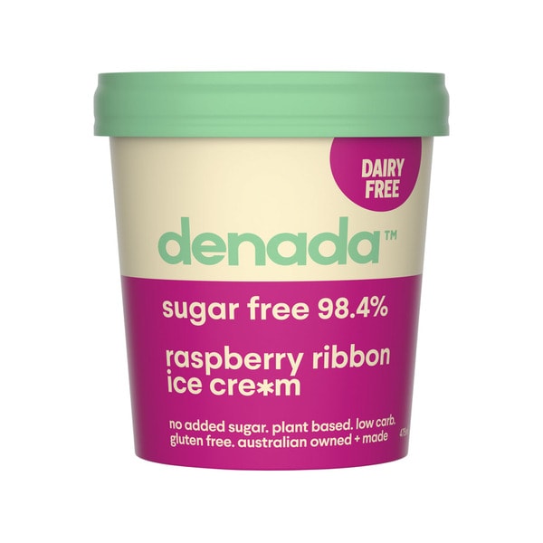 Denada Sugar Free Ice Cream Raspberry Ribbon Vegan | 475mL