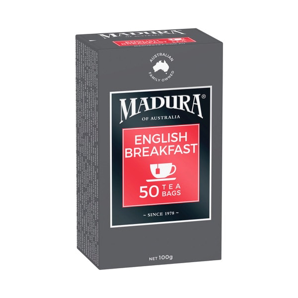 Madura English Breakfast Tea Bags 50 pack | 100g