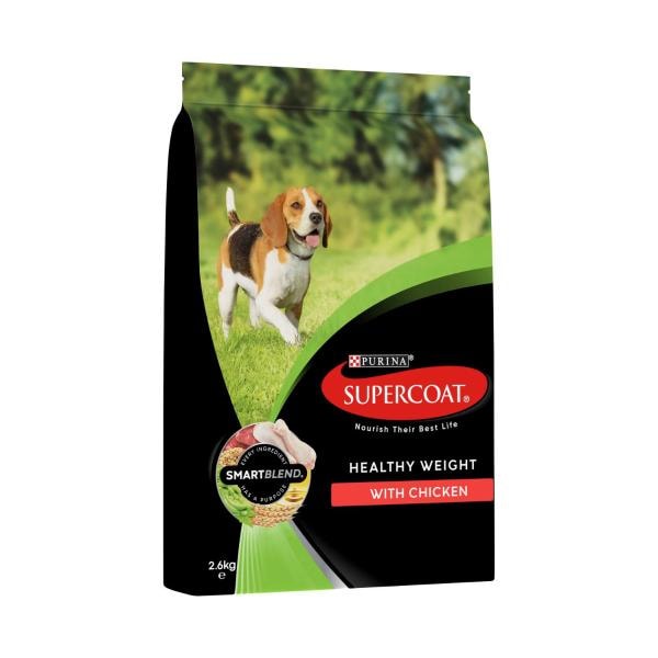 Supercoat Adult Healthy Weight With Chicken Dry Dog Food | 2.6kg