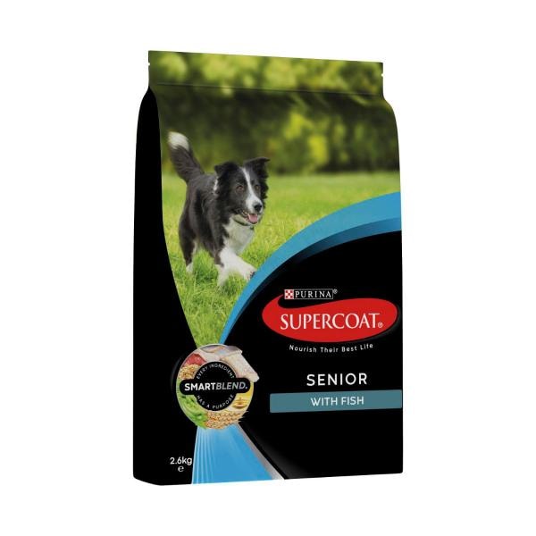 Supercoat Senior With Fish Dry Dog Food | 2.6kg