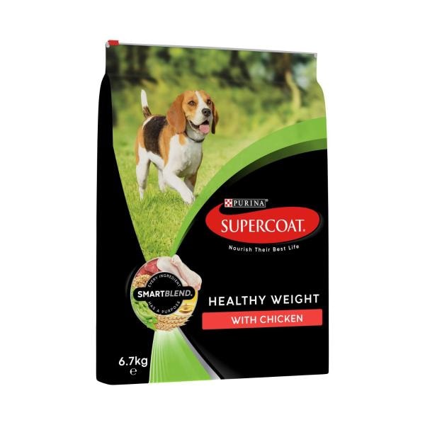 Supercoat Adult Healthy Weight With Chicken Dry Dog Food | 6.7kg