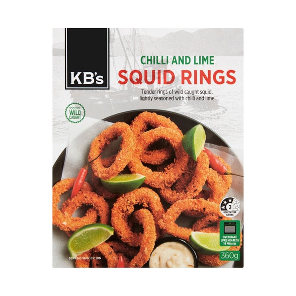 KB's Chili & Lime Squid Rings | 360g