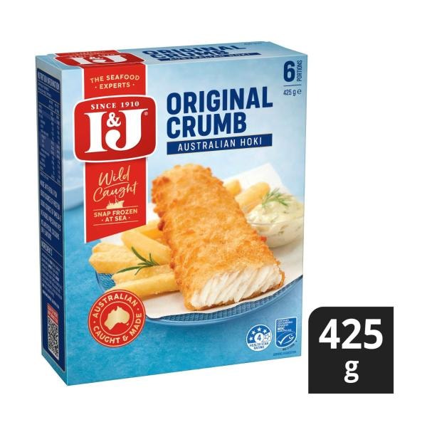 I&J Original Crumbed Fish Fillets | 425g