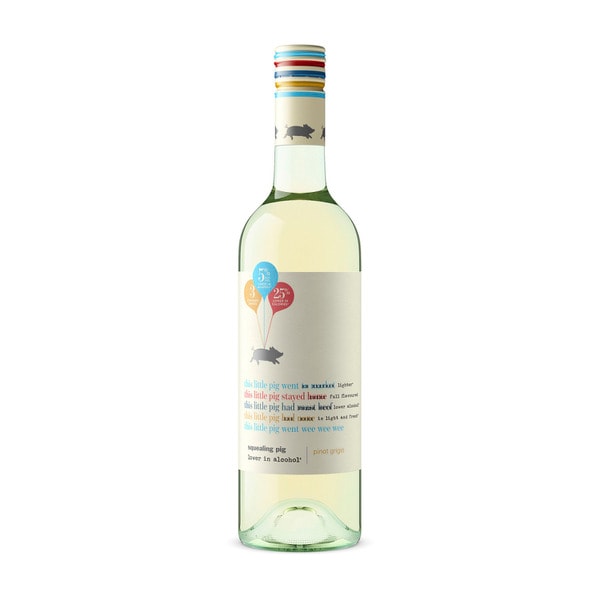 Squealing Pig Lower Alc Pinot Grigio 750mL | 1 Each