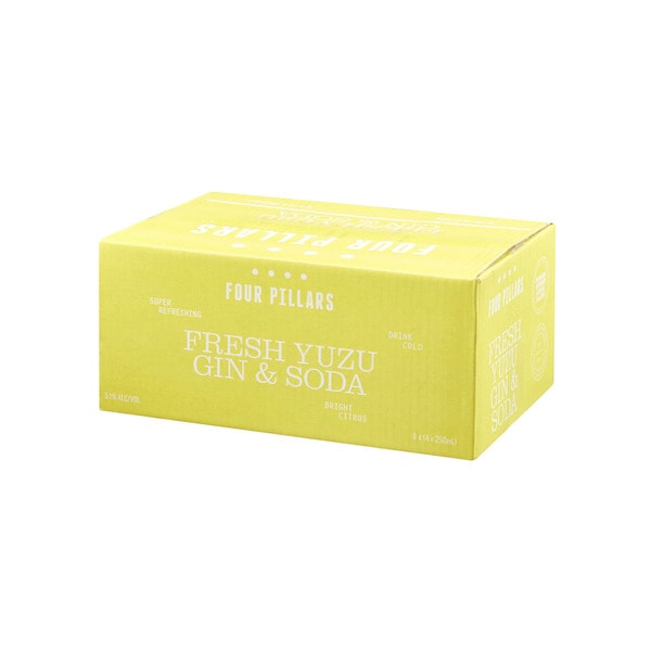 Four Pillars Fresh Yuzu Gin & Soda Can 250mL | 24 Pack