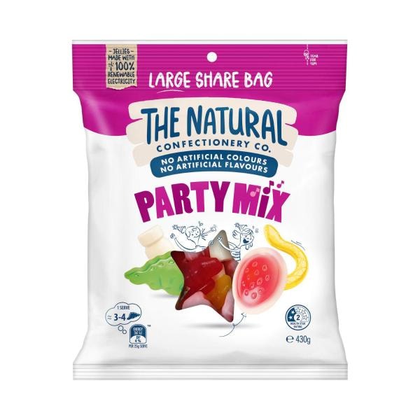 The Natural Confectionery Co. Party Mix Lollies Value Bag | 430g