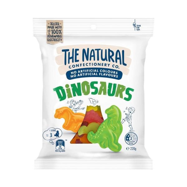 The Natural Confectionery Co. Dinosaurs Lollies | 220g