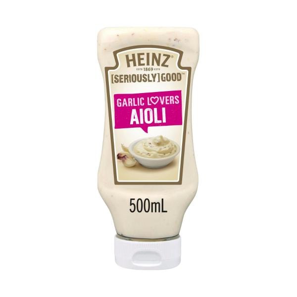 Heinz Seriously Good Garlic Lovers Aioli Mayonnaise  | 500mL