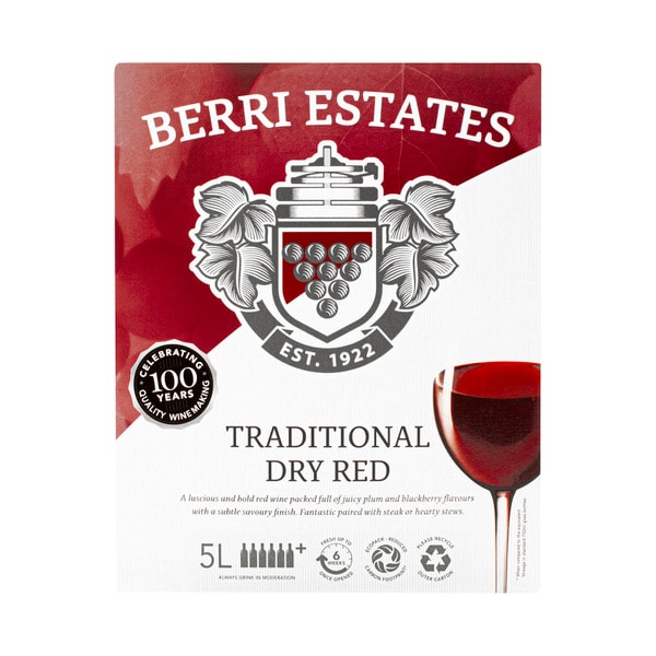 Berri Traditional Dry Red Cask 5L | 1 Each