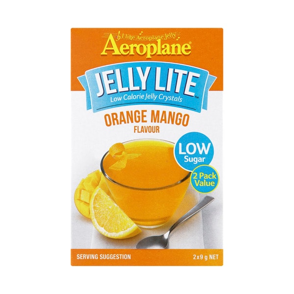 Aeroplane Lite Orange Mango Jelly Crystals 2 pack | 18g