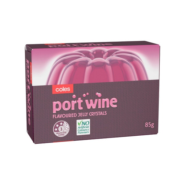 Coles Port Wine Flavoured Jelly Crystals | 85g