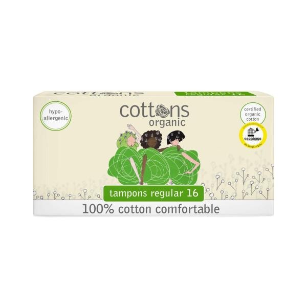 Cottons Regular 100% Cotton Tampons | 16 pack