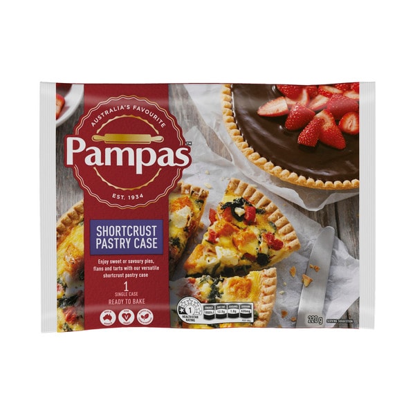 Pampas Frozen Shortcrust Pastry Case | 220g