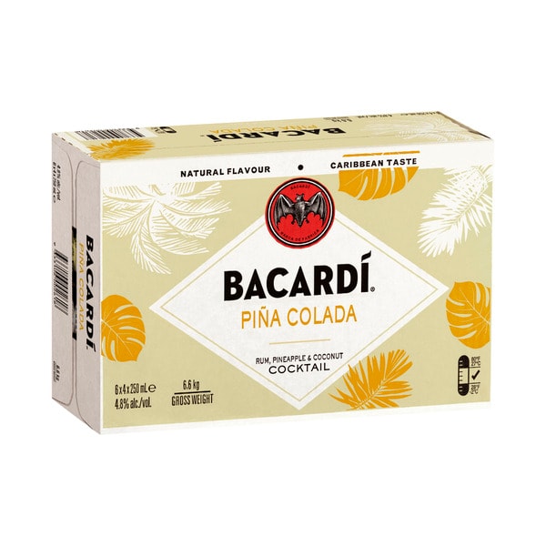 Bacardi Pina Colada Can 250mL | 24 Pack