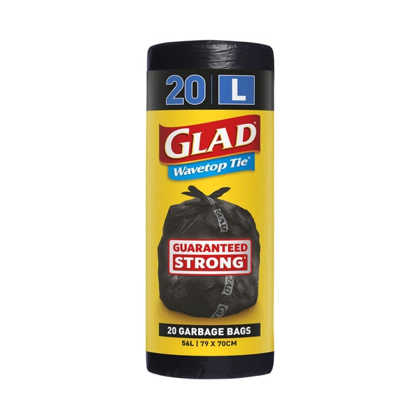 Glad Garbage Bag Wavetop Tie | 20 pack