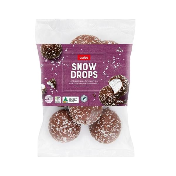 Coles Bakery Snow Drops 8 Pack | 200g